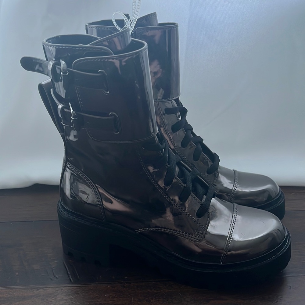 Brand New DKNY Metallic Boots.